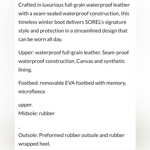 EUC Sorel Leather Emelie 1964 Boots Waterproof
Khaki Black Size 10.5 Rtl. $160 - Picture 12 of 12